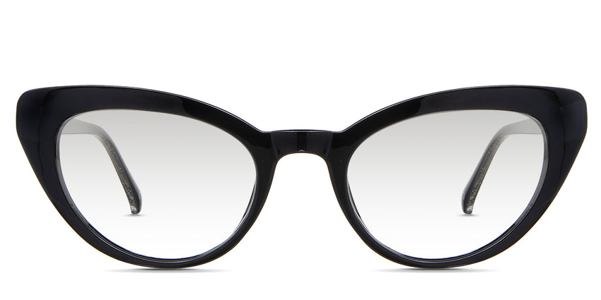 Katos black tinted Gradient in the Midnight  variant - a frame with a cat-eye-shaped viewing lens.