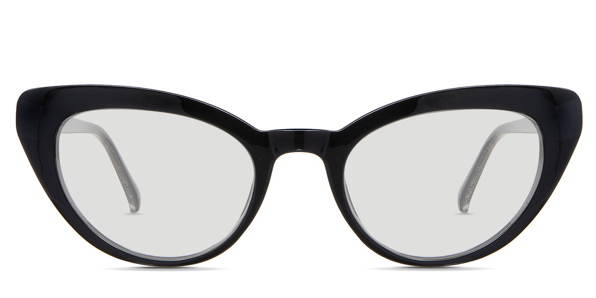 Katos black tinted Standard Solid in the Midnight  variant - a solid frame with a cat-eye-shaped viewing lens.