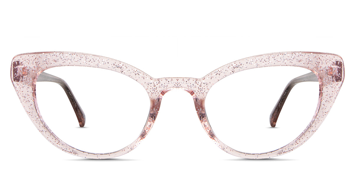 Katos eyeglasses in the pink variant - it's a transparent frame in color pink