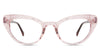 Katos eyeglasses in the pink variant - it's a transparent frame in color pink