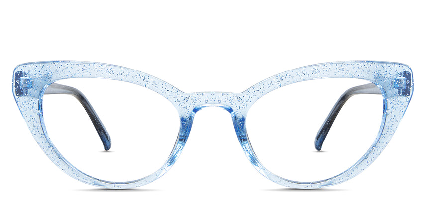 Katos eyeglasses in the sky variant - it's an acetate frame in color blue