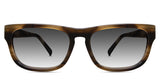 Keliot black tinted Gradient sunglasses in the sable variant - it's a rectangular frame with a keyhole nose bridge type.