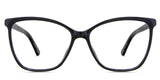 Kimberly eyeglasses in the midnight variant - it's a slim full-rimmed frame in color black.