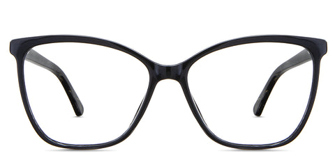 Kimberly eyeglasses in the midnight variant - it's a slim full-rimmed frame in color black.