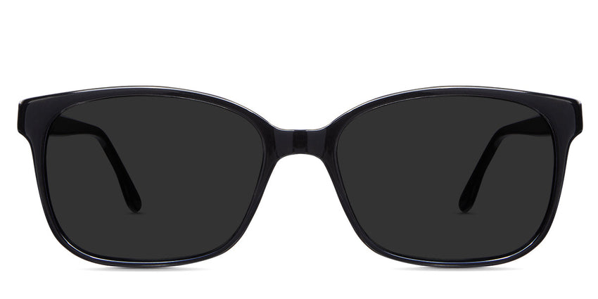 Kinu Gray Polarized glasses in jet-setter variant - it's rectangle frame made with acetate material
