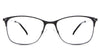 Kira Eyeglasses in the beluga variant - have a metal rim in the color black.
