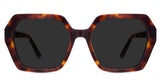 Kiro Gray Polarized glasses in bongo variant - it's an acetate frame with tortoise pattern with thick rim and temple arm.