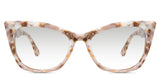 Kline black tinted Gradient sunglasses in lopi variant - it's cat eye frame