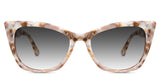 Kline black tinted Gradient sunglasses in lopi variant - it's cat eye frame