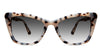 Kline black tinted Gradient glasses in marble variant - it's classy cat eye frame best for oval face shape