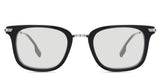 Koa Black tinted Standard Solid in the linux variant - it's a square frame with a combination of metal temple and an acetate rim.