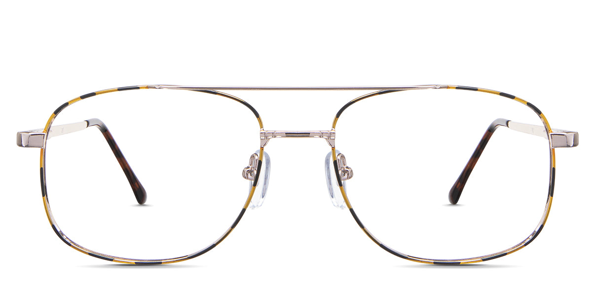 Kylen eyeglasses in the haystacks variant -  is an aviator-shaped multi-color frame.
