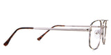 Kylen eyeglasses in the haystacks variant - have a combination of metal and acetate arms.