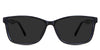 Kyra gray Polarized in the Eclipse variant - it's a rectangular frame with a narrow nose bridge.