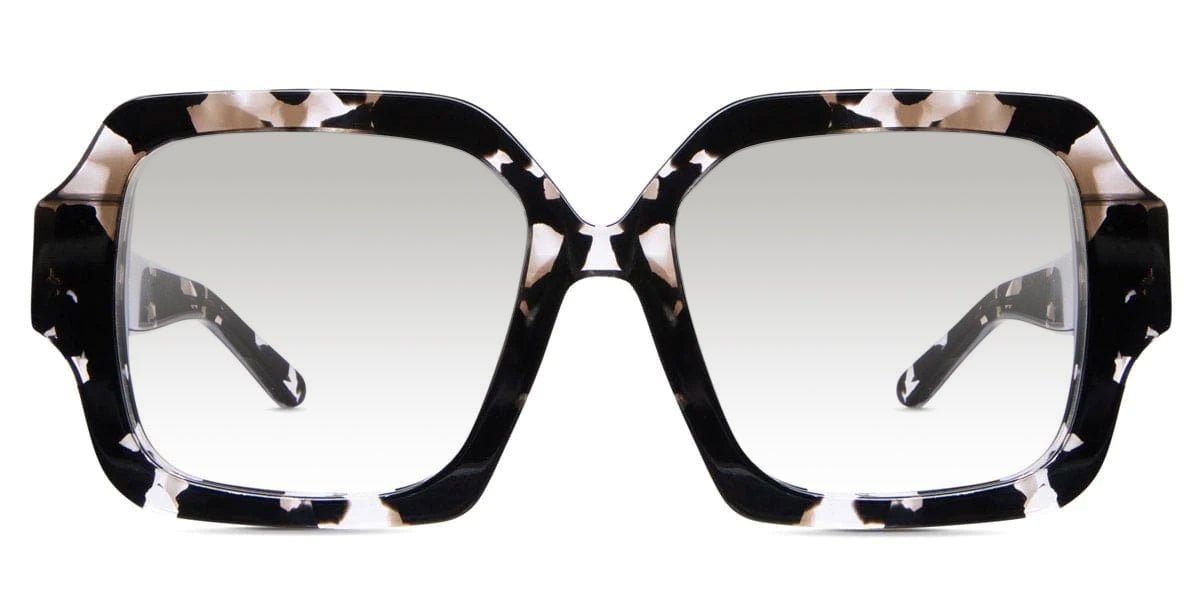 Laga black tinted Gradient sunglasses in velvet variant - with little high nose bridge and inbuilt nose pads