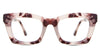 Lana eyeglasses in the coralsand variant - it's an acetate frame in color tortoise beige and brown.