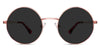 Larsen Gray Polarized glasses in cyclamen variant - it's round wired frame