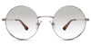 Larsen black tinted Gradient eyeglasses in rookwood variant - thin metal frame