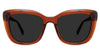 Lesa Gray Polarized glasses in the Lemur variant - it's a full-rimmed acetate frame with a U-shape regular width nose bridge.