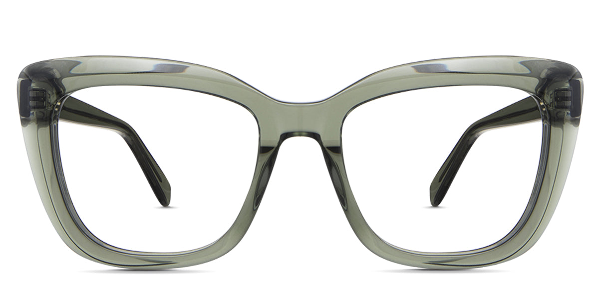 Lesa eyeglasses in the midori variant - it's a transparent frame in a cat eye shape frame. Cat-Eye best seller New Releases Latest