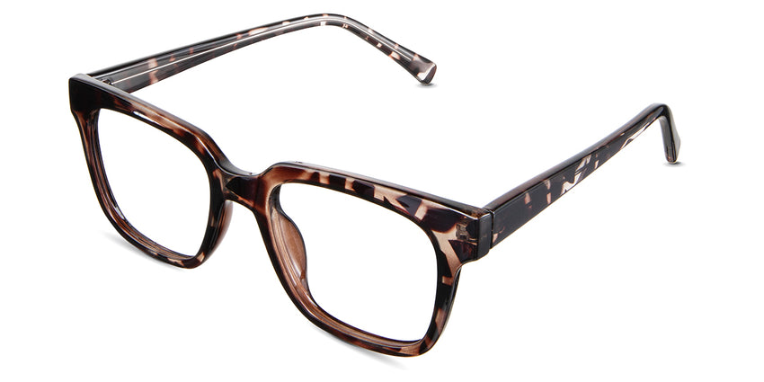 Linden eyeglasses in the featherstone variant - have acetate built-in nose pads.