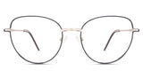 Lishka eyeglasses in the caligo variant - it's a rounded cat-eye-shaped frame. 