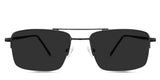 Lister Gray Polarized glasses in the Cemani variant is a metal aviator-shaped frame with adjustable silicon nose pads.