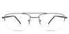Lister eyeglasses in the stout variant - it's a wide rectangular shape frame.