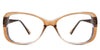 Lois Eyeglasses in ocher variant - is an oval frame in brown.  best seller New Releases Latest