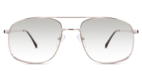 Loki black tinted Gradient in the Baroque variant - is a full-rimmed frame with a two-bar metal bridge and an acetate temple tip.