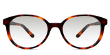 Ludolph black tinted Gradient eyeglasses in mohave variant - it has oval shape frame