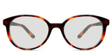 Ludolph black tinted Standard Solid eyeglasses in mohave variant - it has oval shape frame
