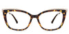 Lyric eyeglasses in the demi variant - it's an acetate frame in tortoise color.