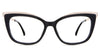 Lyric eyeglasses in the midnight variant - it's a combination of metal and acetate frame in color black.