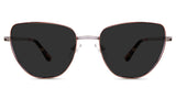 Maguire Gray Polarized frame in demure variant - it's cat eye metal frame