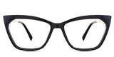 Malia eyeglasses in the lasius variant - it's a cat-eye shape frame in color black.