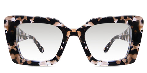 Malva black tinted Gradient cat eye sunglasses in velvet soothing material