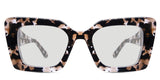 Malva black tinted Standard Solid cat eye sunglasses in velvet soothing material