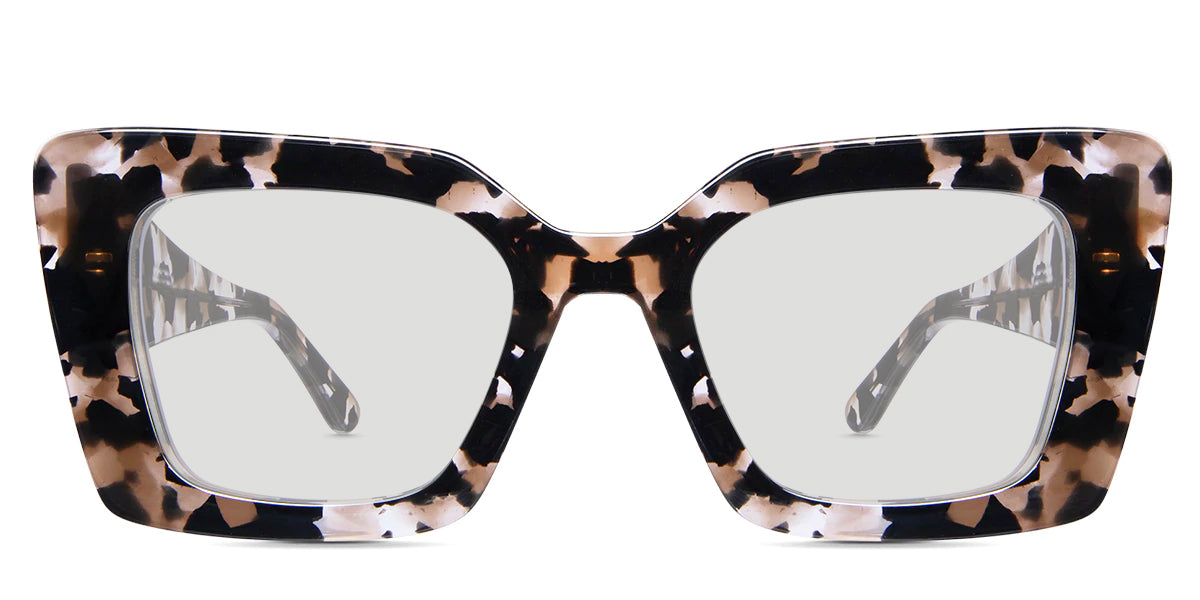 Malva black tinted Standard Solid cat eye sunglasses in velvet soothing material
