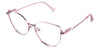 Margo eyeglasses in the lotus variant - have a narrow nose bridge of 15mm.
