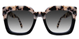 Maui black tinted Gradient sunglasses in dusk variant - two-toned frame