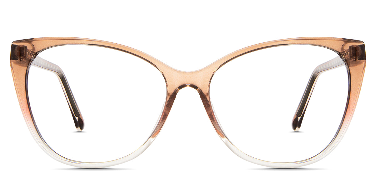 Memphis eyeglasses in the deilephila variant - are full-rimmed frames in a gradient brown color.