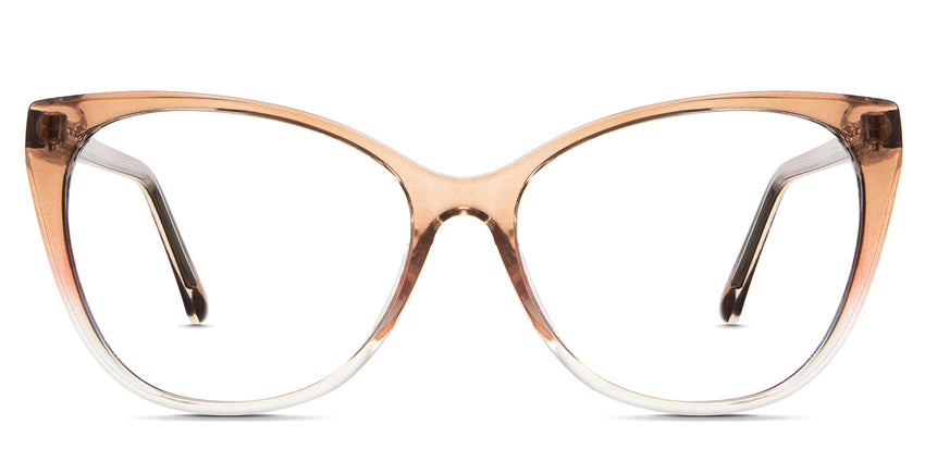 Memphis eyeglasses in the deilephila variant - are full-rimmed frames in a gradient brown color.