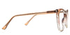 Memphis eyeglasses in the deilephila variant - have a silver visible wire core.