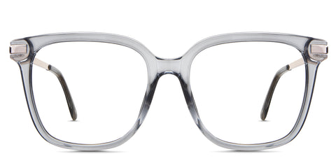 Mick eyeglasses in the lava variant - it's an acetate frame in gray and gold color.
