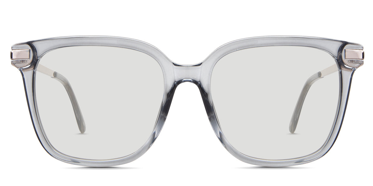 Mick black tinted Standard Solid in the Lava variant - it's an acetate frame with a U-shaped nose bridge and a slim arm.
