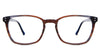 Milong eyeglasses in the mista variant - it's a multi-color square shape frame.