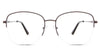Moira eyeglasses in the panela variant -  is a square oval-shaped frame in brown color.