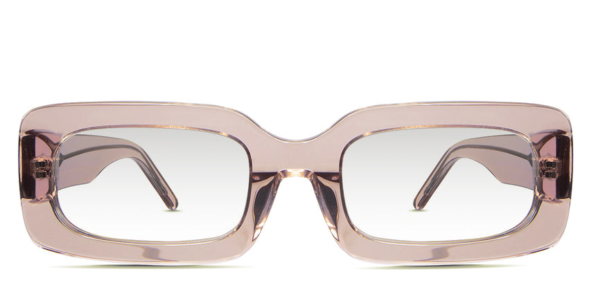 Mokka black tinted Gradient sunglasses in blush variant in pink colour specially designed for women