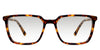 Lewis black tinted Gradient in the delaney variant - a rectangular tortoise frame with a thinner rim and a slimmer temple arm with regular size temple tips.